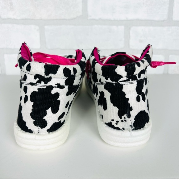 Very G Girl’s Gypsy Jazz White & Black Slinky Sneakers Cow Print Sizes‎ 3 & 4 - Picture 5 of 10